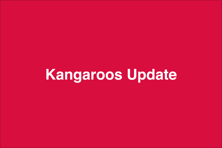 Kangaroos Update
